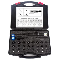 Bore Sight Kit 30Adpaters from .177 .22 to 12GA with Stable Centering Device Boresighter