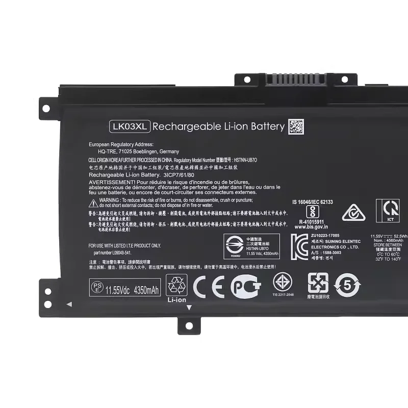 New LK03XL 55.8wh laptop battery for HP Envy 15x360 15-bp 15-cn tpn-w127 W128 w129 w132 hstnn-lb7u hstnn-ub7i hstnn-ib8m