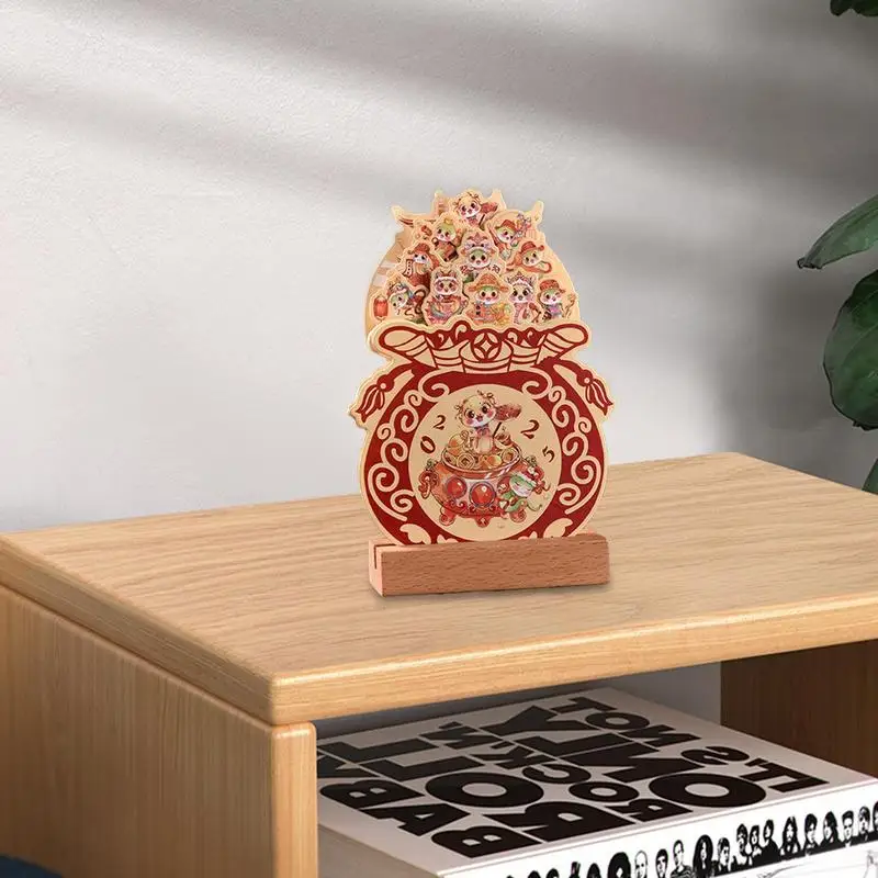 Desk Pad Calendar 2025 Calendar Monthly Calendar With Wooden Base Monthly Desktop Decoration Calendar Compact For Home