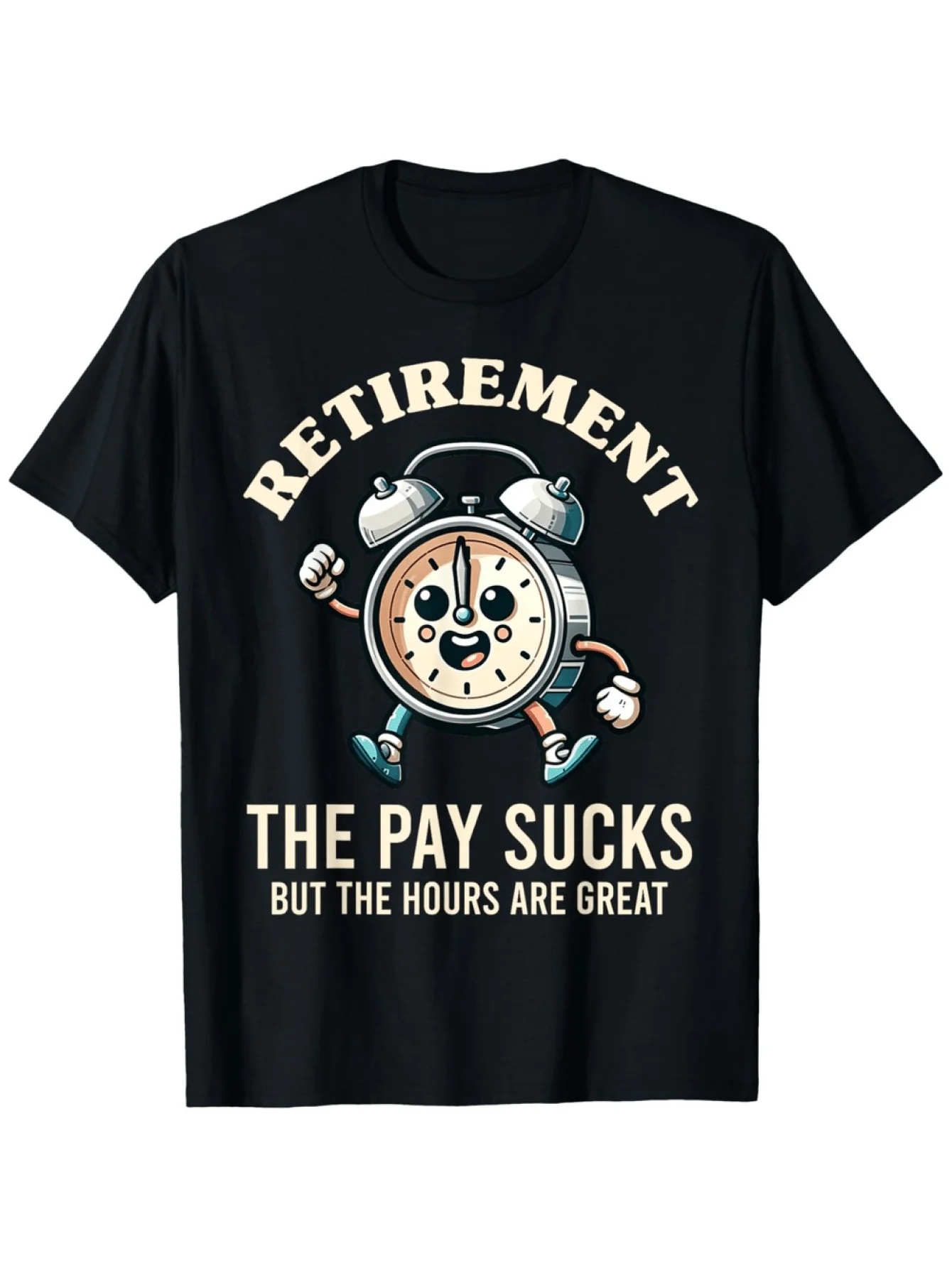 تي شيرت برسومات التقاعد المضحكة The Pay تمتص ولكن الساعات تصميم رائع من القطن الخالص للجنسين كاجوال للرجال والنساء