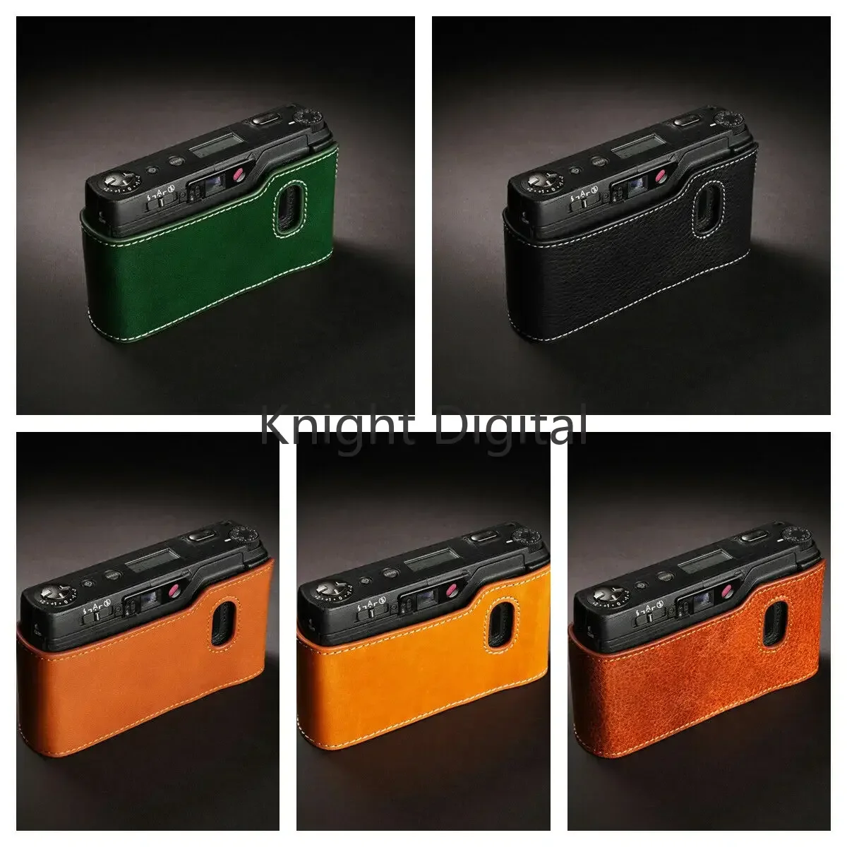 Handmade Genuine Real Leather Half Camera Case Bag Cover for Ricoh GR1V GR1S GR2 Accessories Camera Base