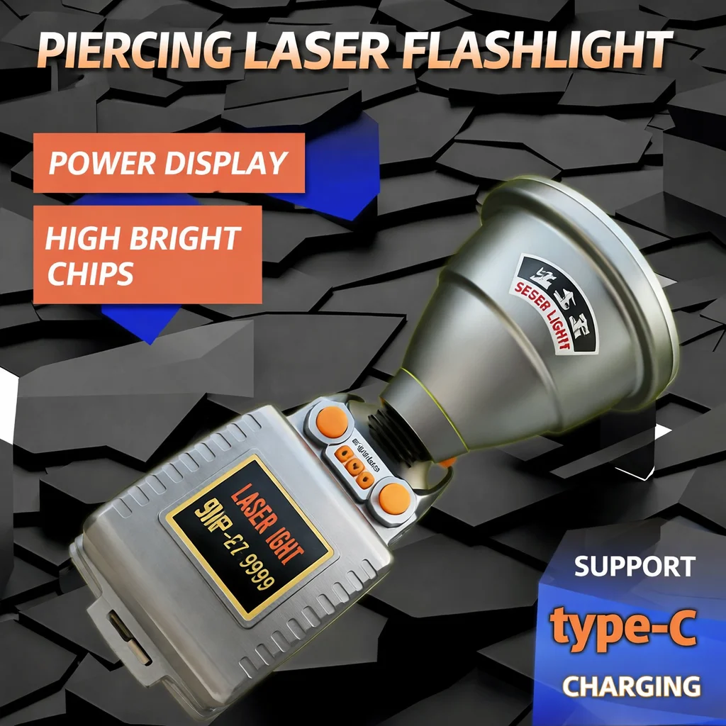 Rechargeable LED Headlamp Super Bright High-Power Long Beam Large Capacity for Outdoor Fishing Night Hunting and Wild Camping