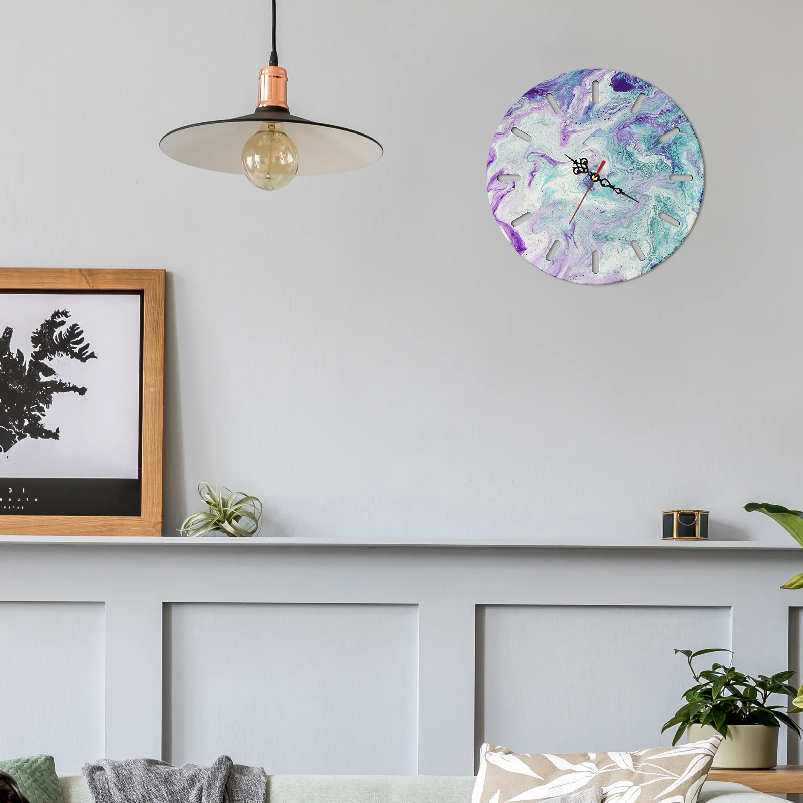 1 Set Silicone Wall Clock Mold Diy Epoxy Craft Tool For Round Desktop Adornment Non-Stick Multi-Purpose Handmade Jewelry Making