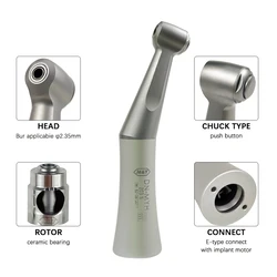 Dental FX Style Slow Speed Contra Angle 1:1 for E Type Universal with Ball Bearing