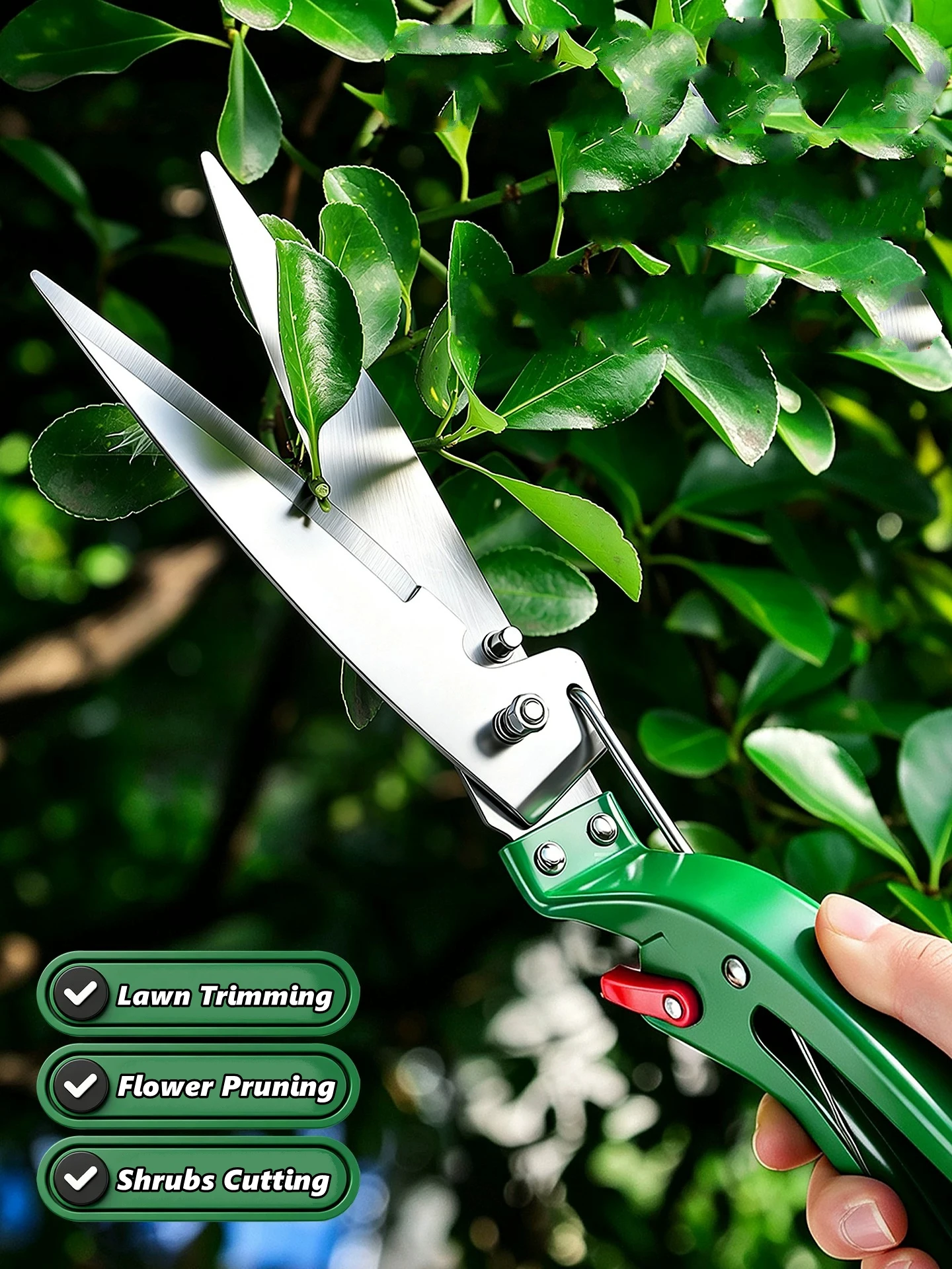 Hand Grass Shears Labor Saving Manual Grass Cutter Edging Shears Hedge Trimmer for Backyard Lawn Garden Trimming Yard Weeding