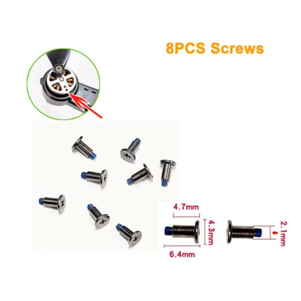8PCS / 16PCS 6.4mm Screws Are Suitable For: Drone Brushless Motors Propeller install Phillips Pan Head