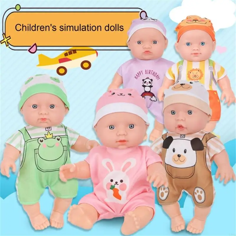 25cm Reborns 시뮬레이션 아기 그림 인형 세척 가능한 롤 플레잉 활동 장난감 L8RB