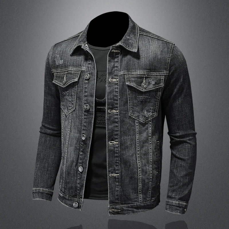 Autumn Winter Men Warm Denim Jacket Mens Retro Motorcycle Punk Streetwear Thick Coats Male Cotton Liner Cowboy Outwear 4XL