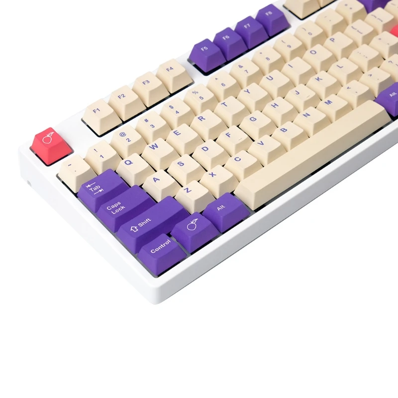 Plum PBT Keycaps Dye-Subbed English for Key For MX Switches Set