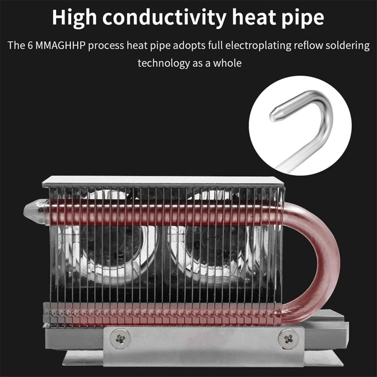 RGB M.2 Hard Disk Heat Dissipation Radiator Sink 3-Pin Connector HDD Cooler High Conductivity Heat Pipe RGB Cooling