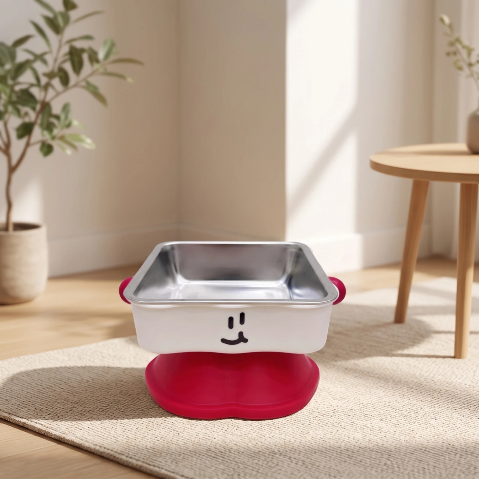 Gamelle surélevée pour chat avec insert en acier inoxydable, gamelle inclinée pour animaux de compagnie, facile à nettoyer pour chats