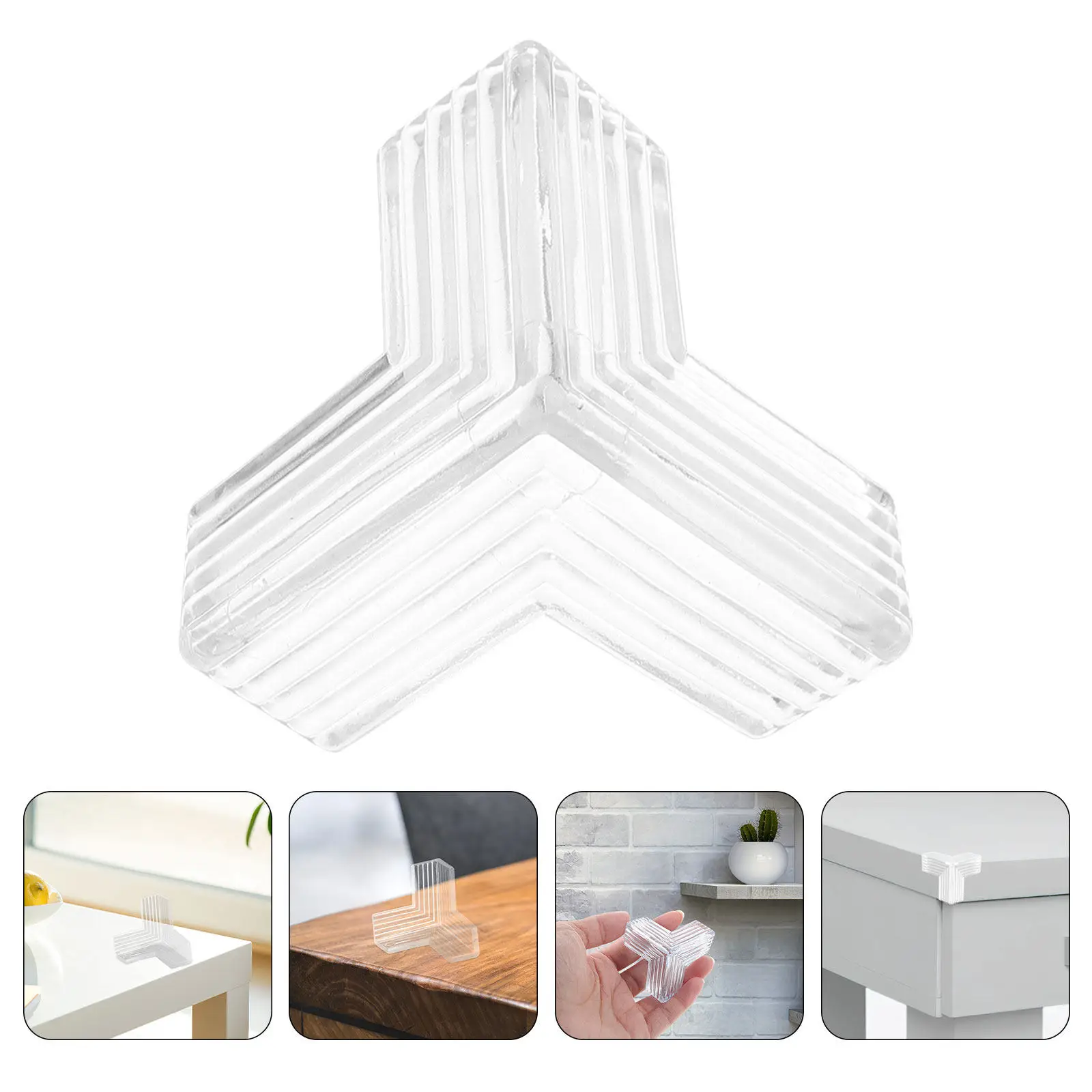 

12Pcs Table Corner Protectors for Baby: Transparent Child Safety Corner Guards with 3D Anti-Collision Design for Furniture Edges