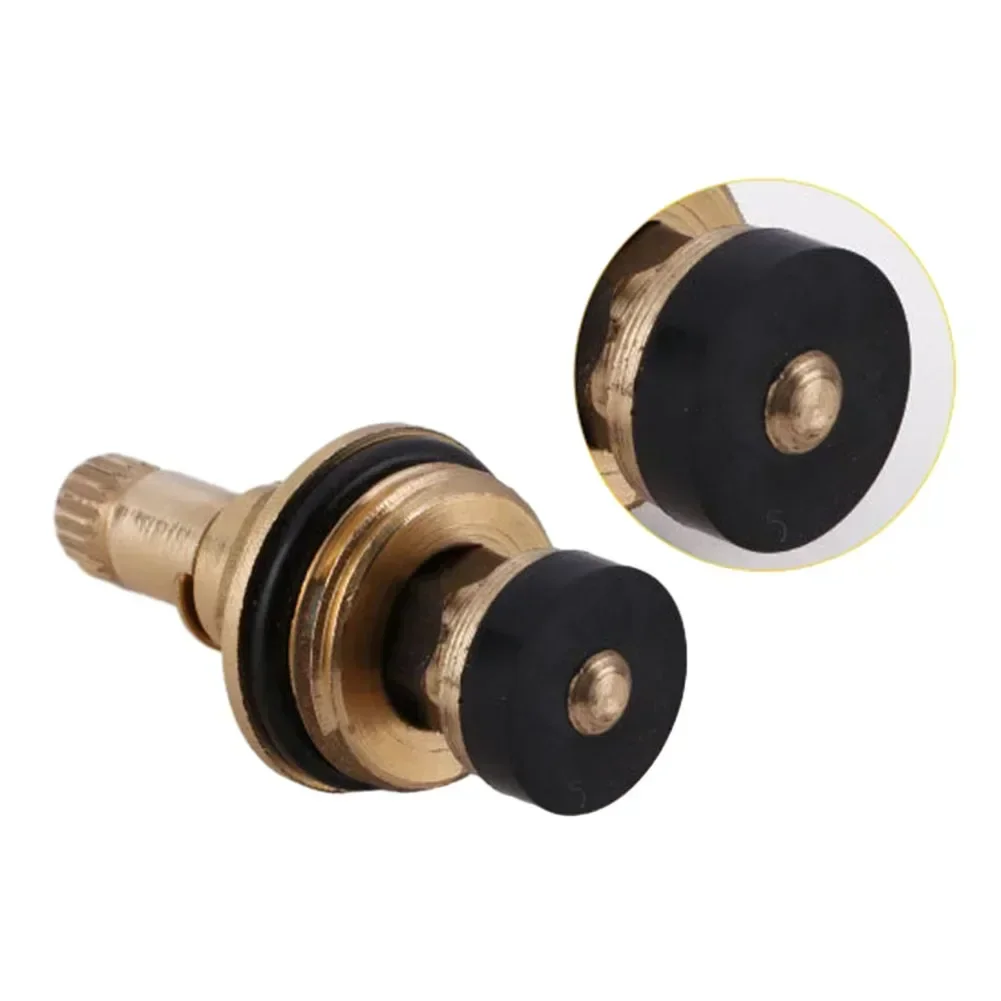 Brass Faucet Tap Valve Spool Faucet Cartridge Hot And Cold Water Spool G1/2 20 Tooth Cartridge Valves Bathroom Accessories