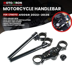 MOTO-TRON Motorcycle CNC  Handlebar Clip On Ons Fork Handle bars Clip ons  For CFMOTO 450SR 450 sr  2022-2026