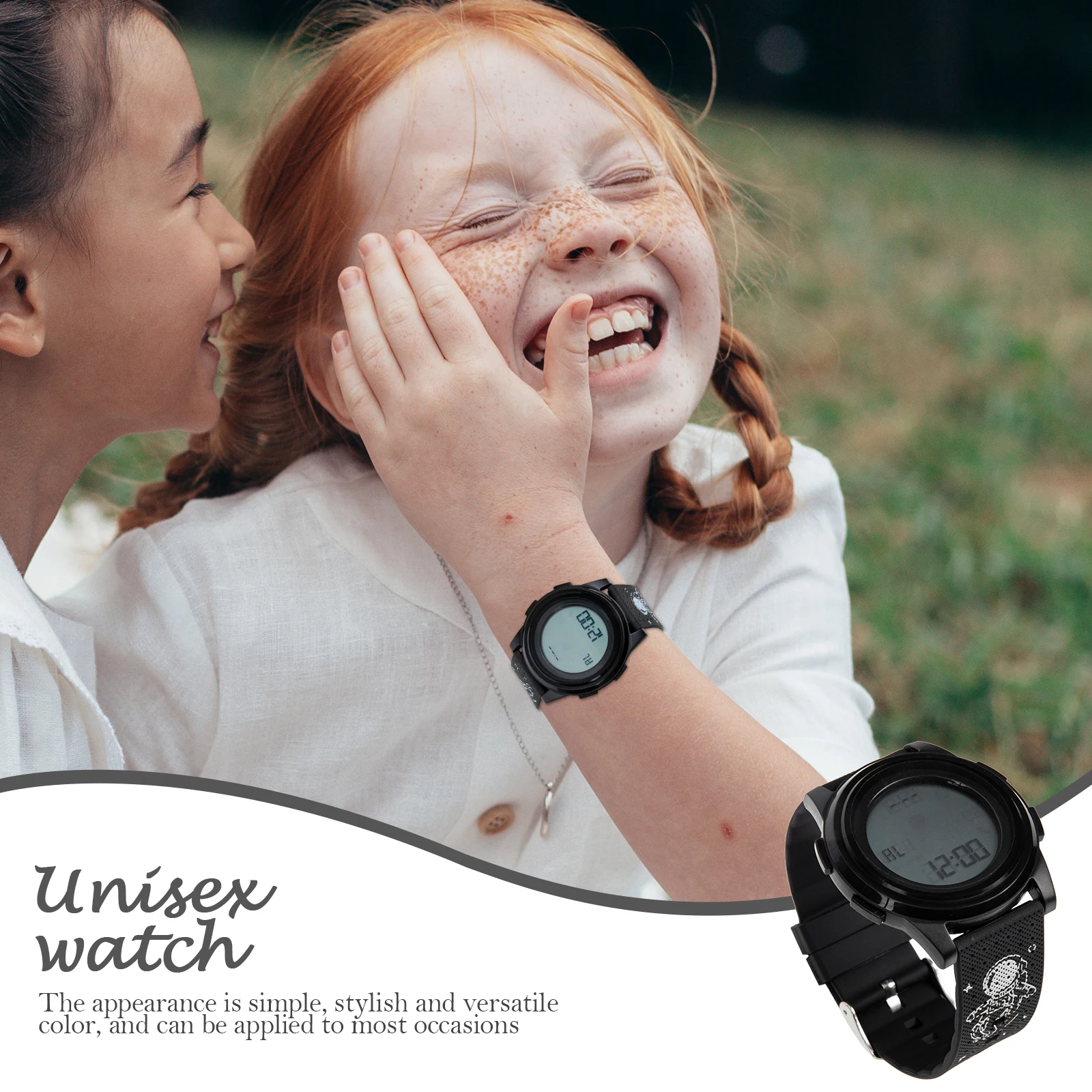 

Stainless Steel Kids Watch Children Fashion Luminous Digital Smartwatch Unisex Sports Wristwatch For Boys Girls Tpu Strap
