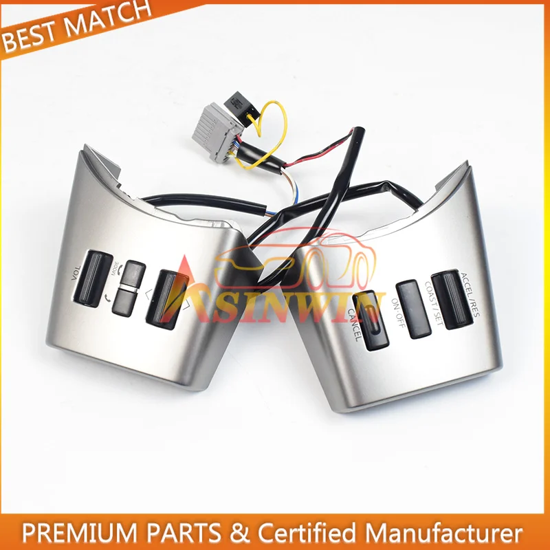 

2PCS Steering Wheel Controls Volume Cruise S-witch Buttons 48430-ZL91C 48430-2Z511 For Nissan Frontier Xterra Pathfinder