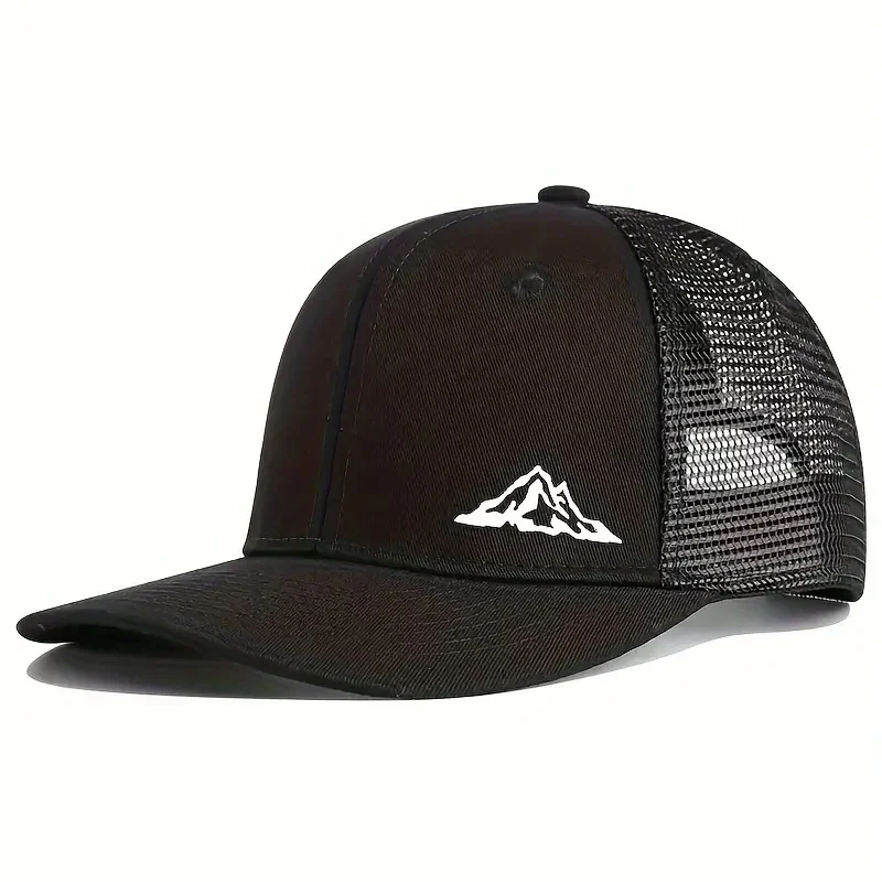 slightly bent baseball cap men women outdoor sports events American trucker hat