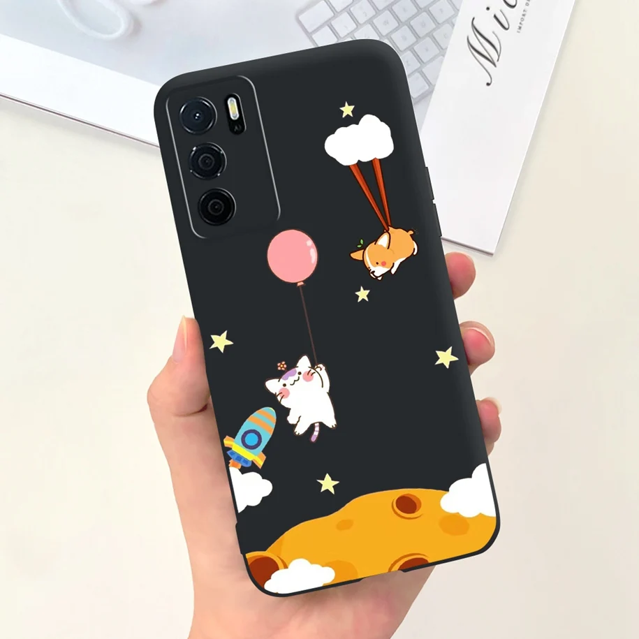 For OPPO A54S Case CPH2273 Phone Cover Popular Flower Cartoon Soft Silicone Funda For OPPO A16 A16S CPH2269 CPH2271 A 16S Bumper