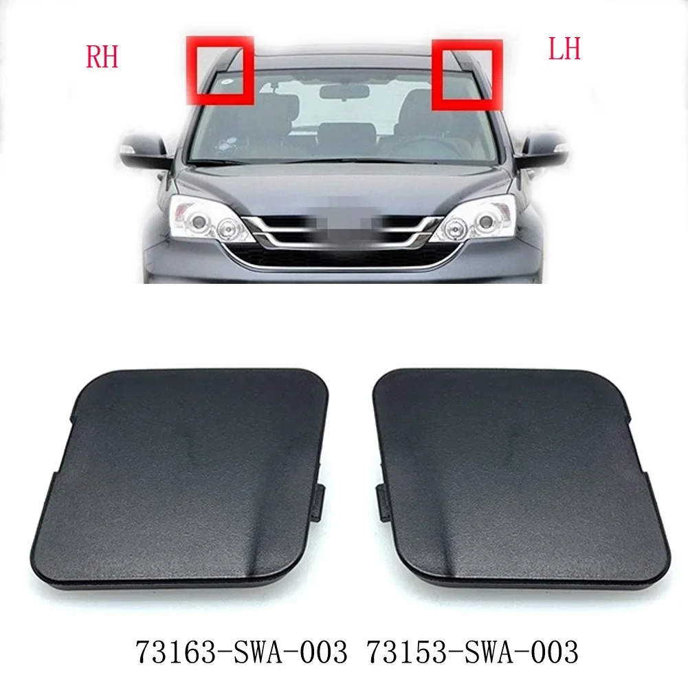 1 Pair Windshield Side Garnish Lid Cover For HONDA For CRV 2007-11 Decorative Cap 73163-SWA-003 Parts Accessories