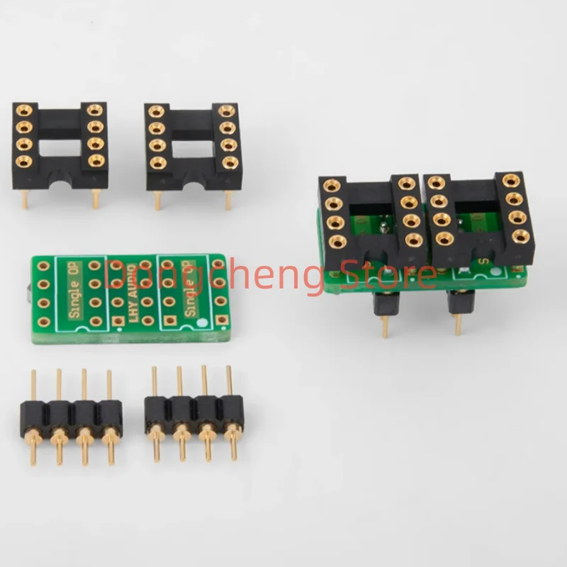 5pcs/10pcs/20pcs 8Pin DIP8 Two Mono To Dual OP Amp Adapter Converter IC Socket For AD797 OPA627 OPA128 OPA111 Chip Upgrade