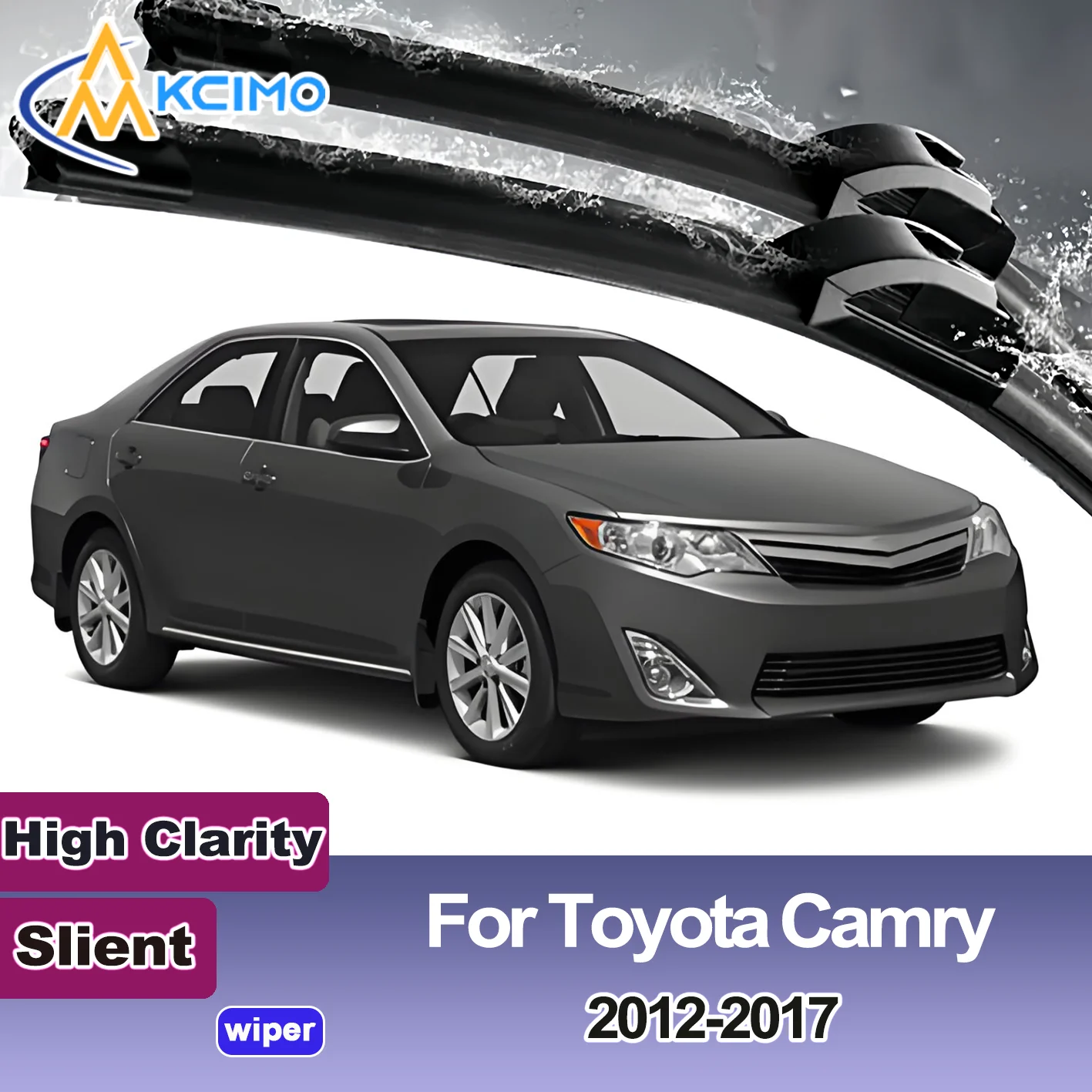 

KCIMO 2PCS New Wiper Blades for Toyota Camry XV50 2012-2017 Daihatsu Altis (Japan) Front Windshield Auto Wipers Blade Brushes