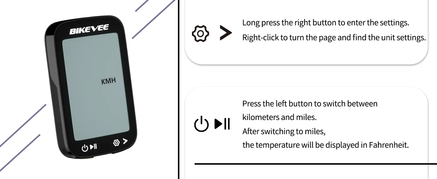 GPS-Fahrradcomputer mit kabelloser Verbindung, USB-C-Anschluss, Tachometer, Kilometerzähler, automatischer Hintergrundbeleuchtung, Höhen-, Steigungs-, Geschwindigkeits- und Kilometeranzeige – Detail 7
