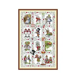 Alice's Gallery cross stitch kit counted white18ct 14ct 11ct printed embroidery DIY handmade needlework craft tool decor