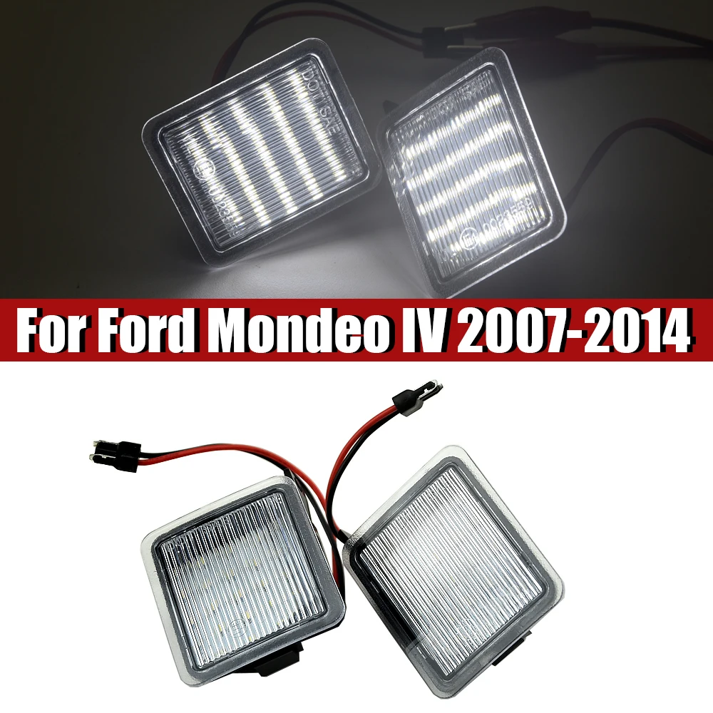 

For Ford Focus 2002-2018 For Ford C-Max 2003-2010 2Pcs LED Under Side Mirror Puddle Light
