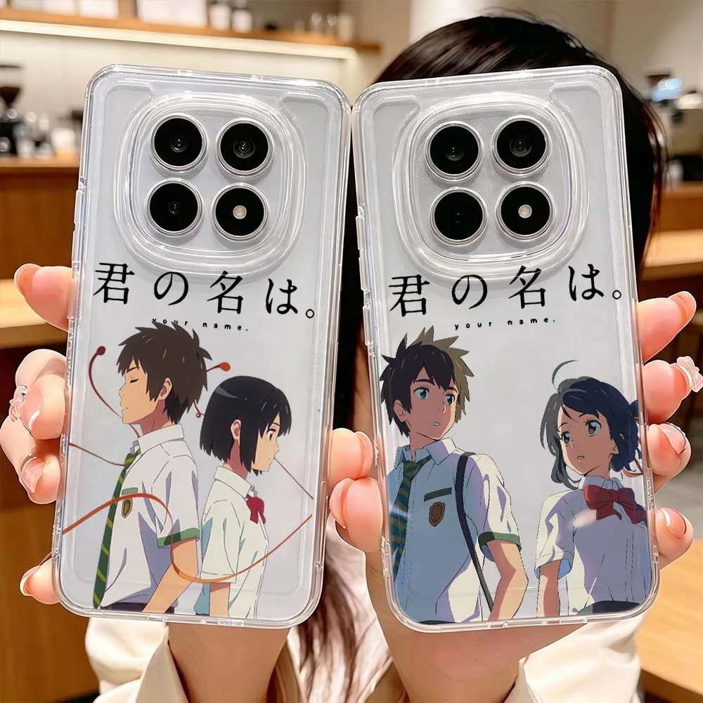 Popular Anime Your Name For Xiaomi Redmi Note 15 14 13 12 11E 9 Pro Pro+ 4G 5G Protective Transparent Phone Case Cover
