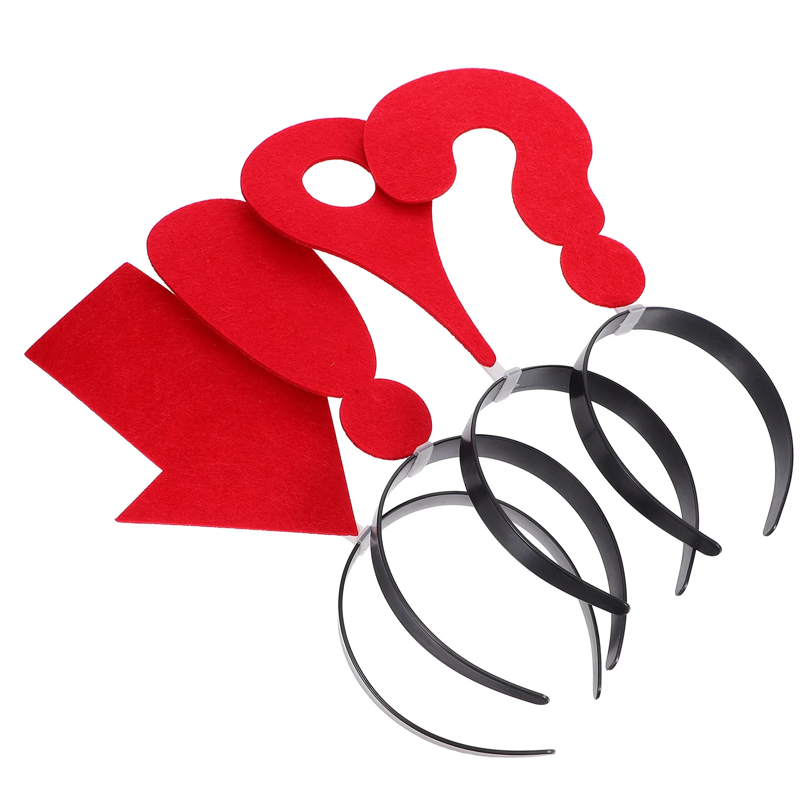 

4 pcs Arrow Headband Exclamation Question Mark Location Symbol Design Party Carnival Halloween Accessory For Women Fashion