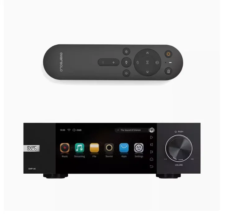 Streamers DMP-A6, decodificador completo MQA, XMOS316 DSD512 PCM768kHz/32Bit Bluetooth 5.0 HD, controle de aplicativo com tela sensível ao toque HD de 6''