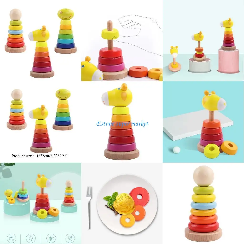 090B カラーマッチスタッキングおもちゃ教育早期学習玩具子供のための就学前