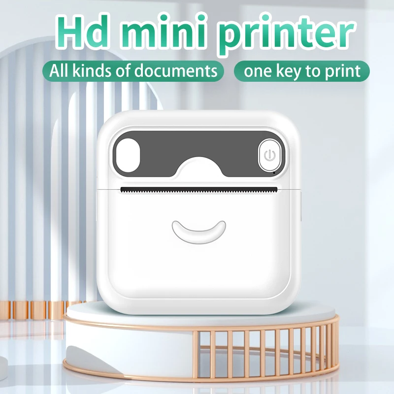 A32 mini HD printer portable sticker label Printer Bluetooth pocket thermal printer with paper for student note inkless printing