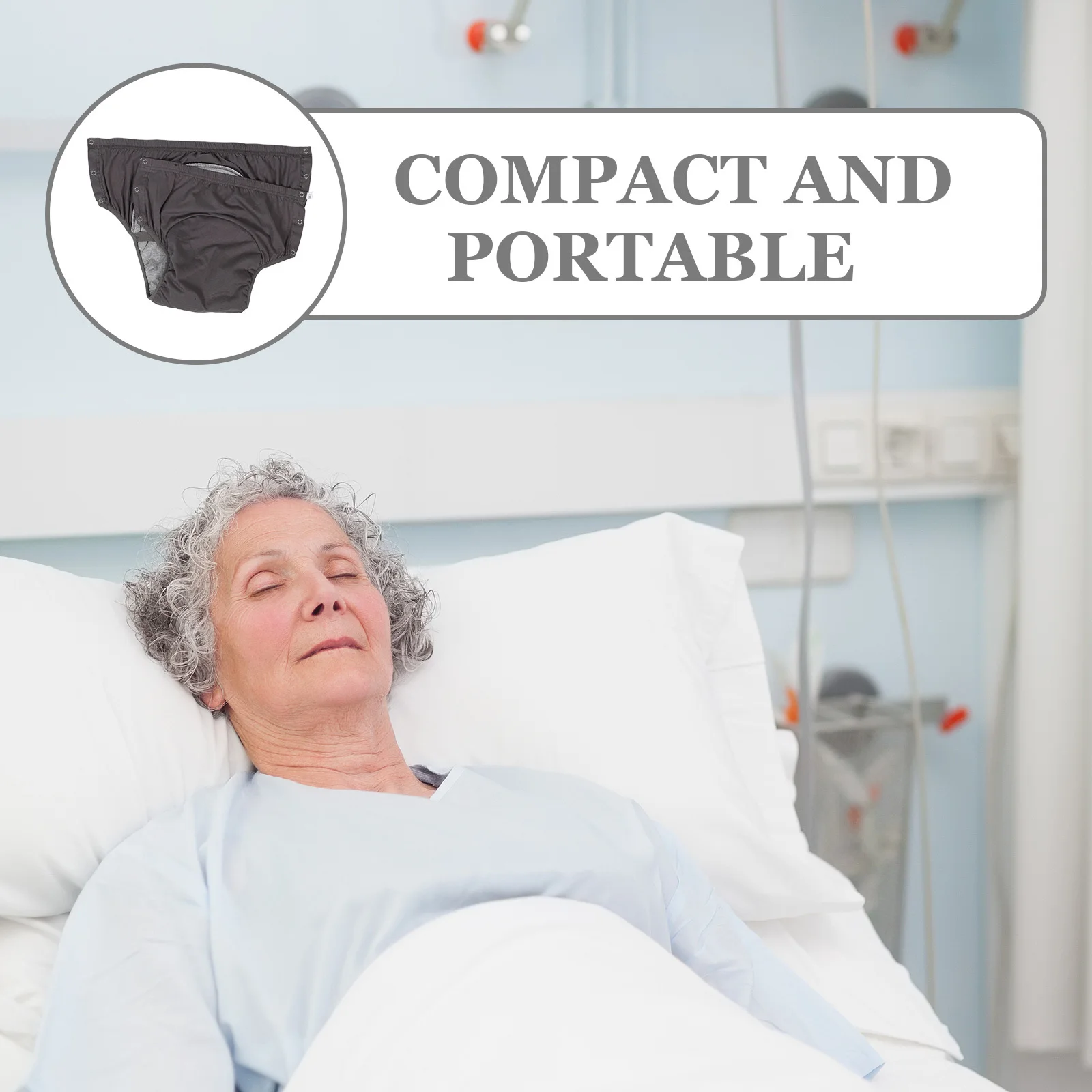 성인용 방수 속옷 세탁 가능한 면 요실금 팬츠 노인용 재사용 가능한 풀온 기저귀 남녀 공용