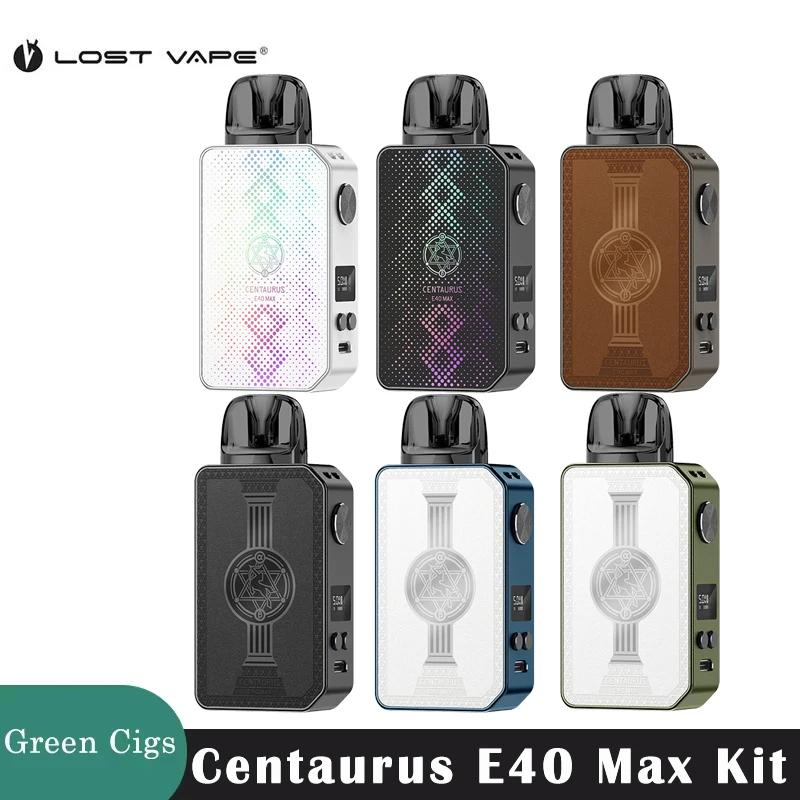 ชุดบุหรี่ไฟฟ้า Centaurus E40สูงสุด40W 1400mAh แบตเตอรี่3ml 0.3ohm/0.6ohm E PLUS ของแท้