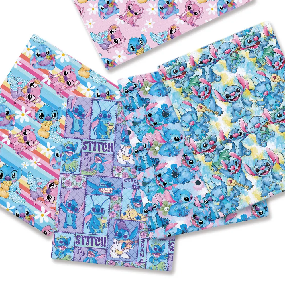 DIY Cartoon satin /Polyester/100Cotton Fabric 140x50CM Cartoon printed fabric Patchwork Tissue Kid Sewing Doll Curtain33981