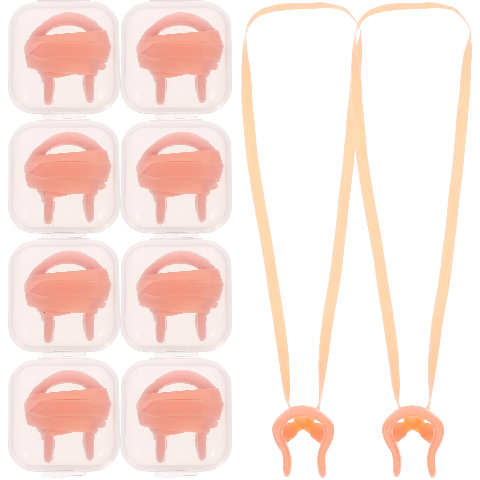 

12 Pcs Nose Clip for Learners Swimming Nasal Splint Boxed Adults Water-resistant