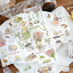 4Style 1Roll/pack special oil tape slow life diary series handbook decoration vintage European DIY bottoming collage