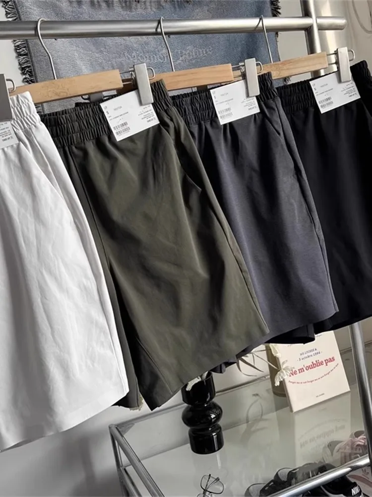 

Ice Silk Qui Dry Breathable Men's Outdoor Cycling orts Summer Thin Five-Quarter Length Spor Casual Pants Loose Fit Stra...