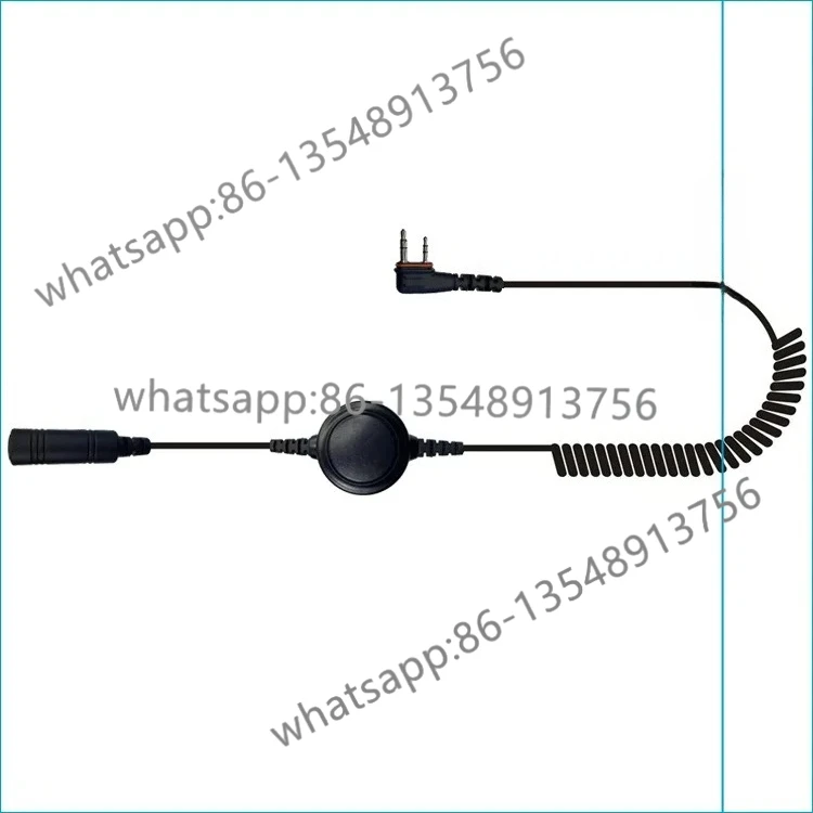 

Helicopter noise reduction earphones U174 to ICOM IC-A25N walkie-talkie adapter cable factory direct sales