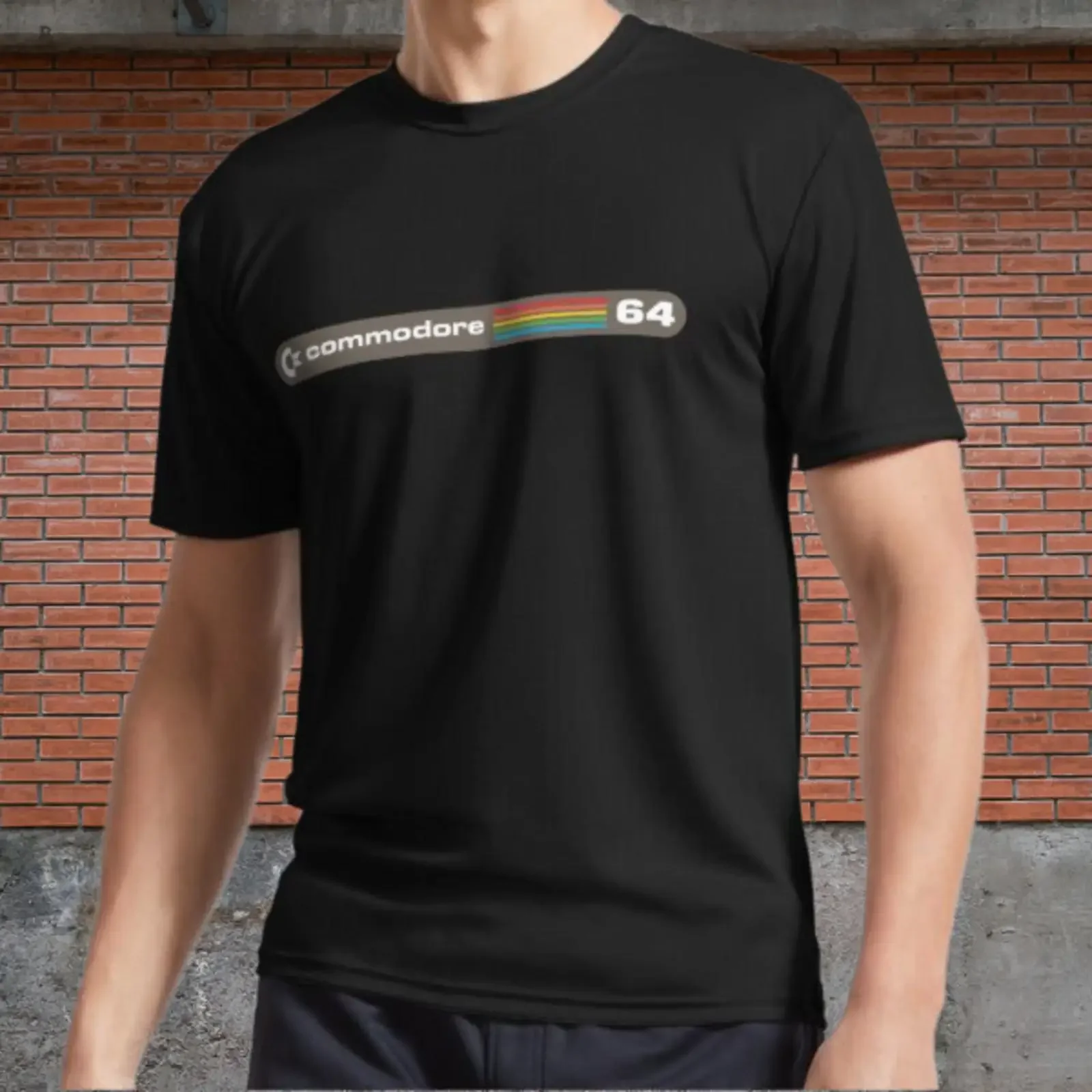 commodore 64 Active Logo T Shirt Funny Size S to 5XL vintage Washed Top For Everyday Wear Unisex Slightly Stretched graphic