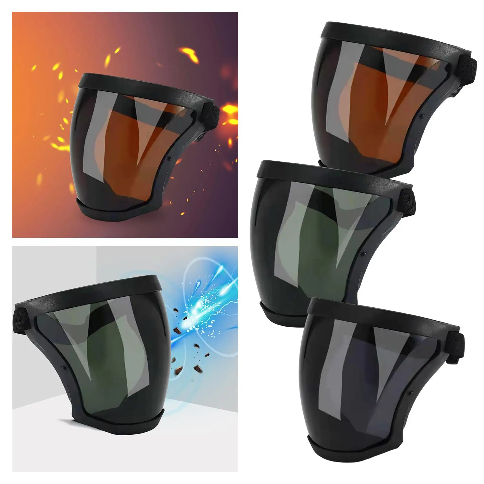 Welding Helmet Welder Glasses Large Viewing Screen Full , Welder Mask Welding Lens Eyes Mask, Hood for Welding Polishing