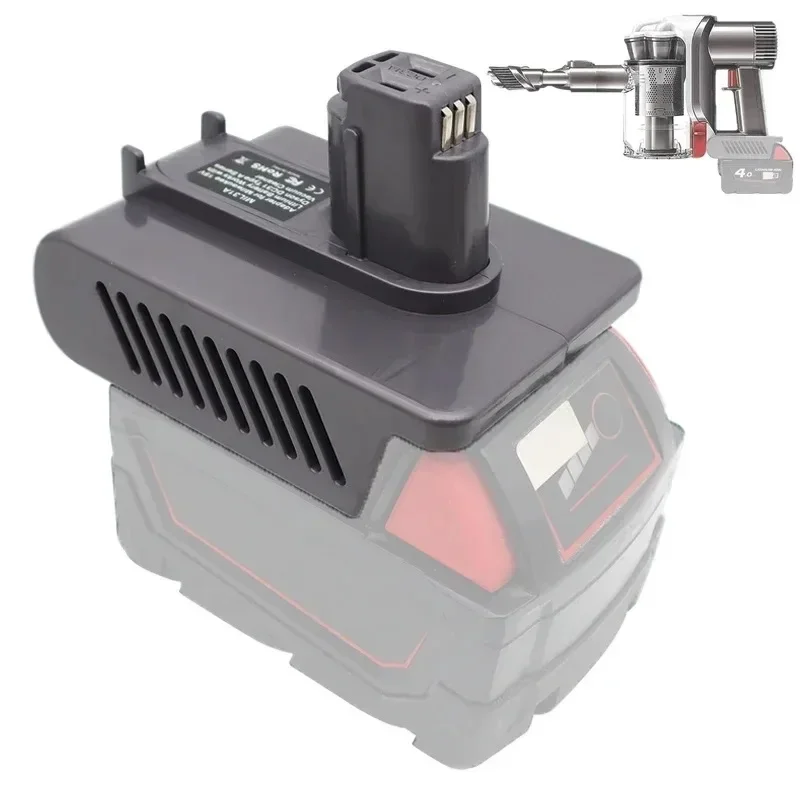 MIL31A MIL31B Batterieadapter für Milwaukee 18V Lithium-Ionen-Akkus zur Verwendung mit Dyson Staubsaugern der Typ-A- und Typ-B-Serie – Detail 8