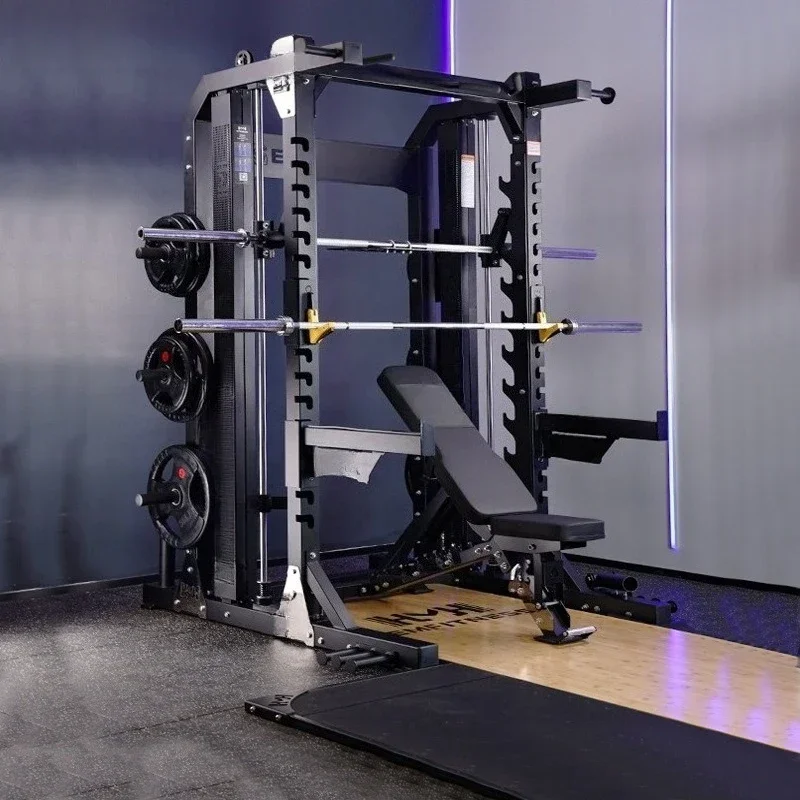 Free Squat Rack Household Half Frame Horizontal Press Professional Smith Gantry Multifunctional Weightlifting Taiwan