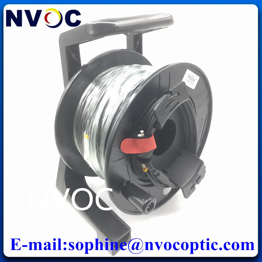 Video Signal Cable Trolley Portable Winding PCD235 for 2Cores 50/100/120/150/200/250M DVI CPRI Outdoor Armored Unbreakable Rolls