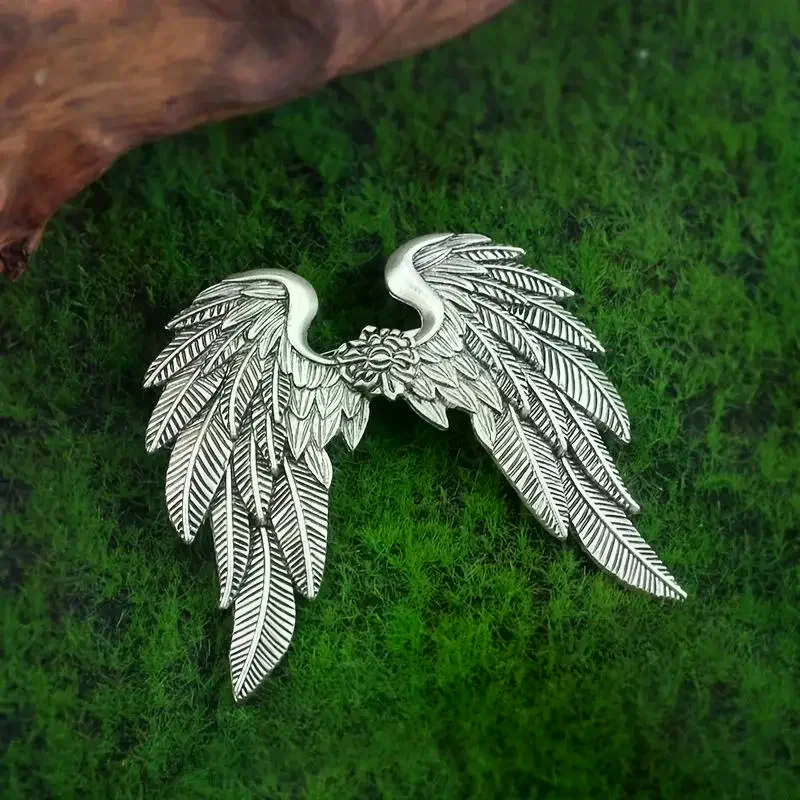 

1/2Pcs Women's Braid Hair Accessories Vintage Silver Angel Wings Hair Clip Ethnic Style Hair Decorations Zinc Alloy Hairpins