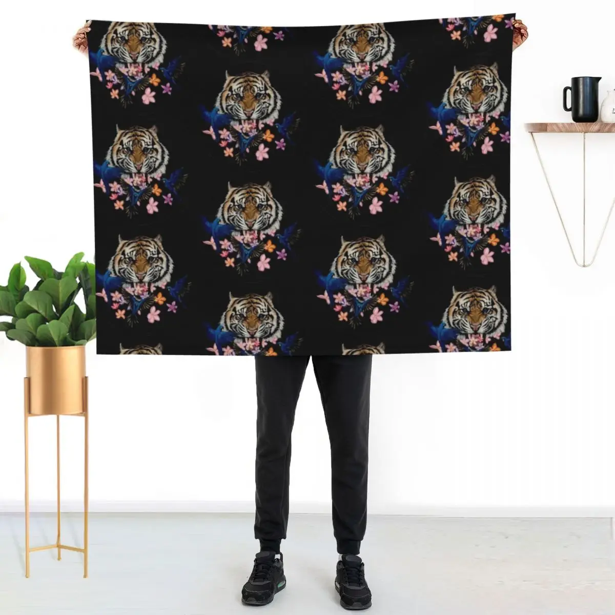 Hyacinth Tiger Throw Blanket Luxury Throw Decorative Sofa Thermal Moving Loose Bed Blankets