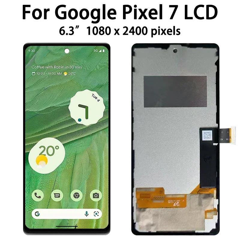 フレーム付きLCDタッチスクリーン,6.3インチ,Google Pixel 7,gvu6c,gqml3,go3z5