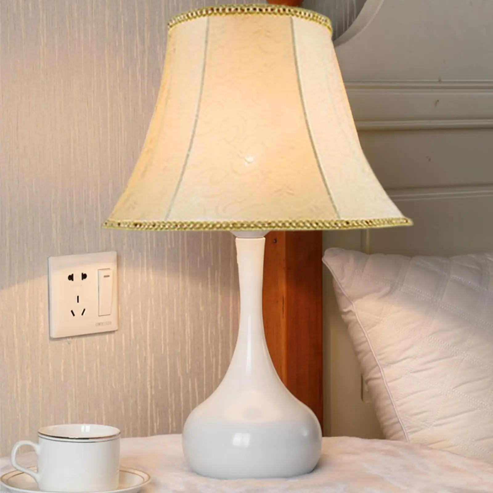 Modern Fabric Lampshade Wall Sconce Floor Lamp Replacement Pendant Light Shade for Dining Room Bedroom Tea House Office Decor