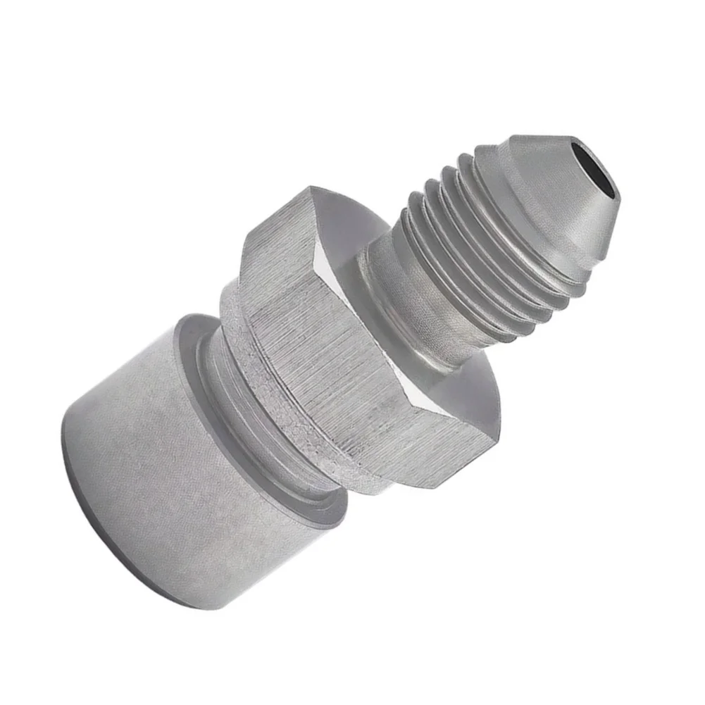 4AN to M10x1.25 Inverted For Flare Stainless Steel Brake Line Adapter for Secure Hydraulic System Installation